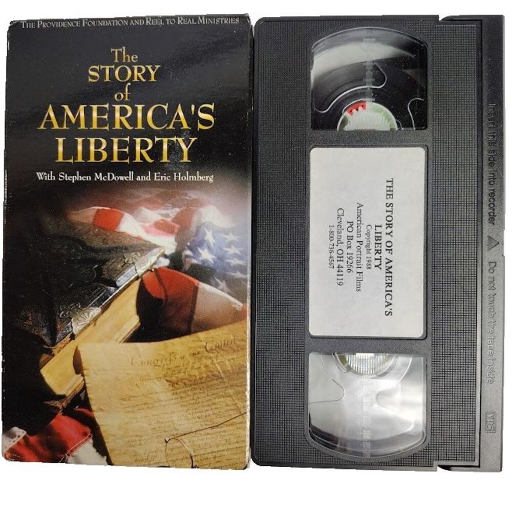 The Story of America's Liberty VHS 1988 Christian Eric Holmberg Stephen McDowell